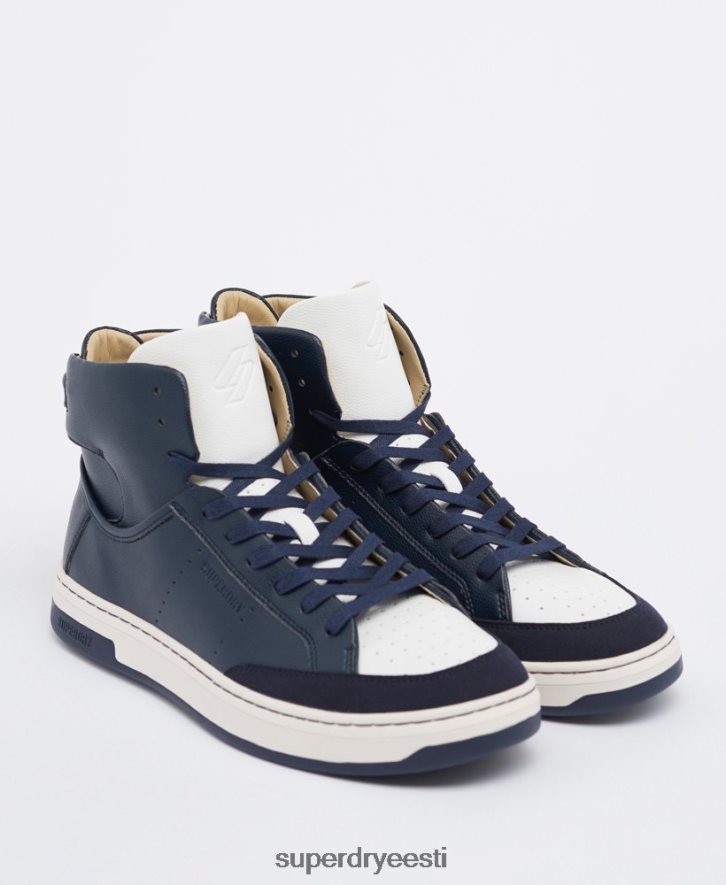 Superdry mehed vegan korvspordi kõrged trenažöörid B2LT41926 kingad merevägi