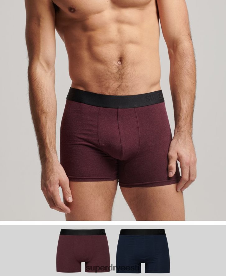 Superdry mehed orgaanilisest puuvillast offset boxer topeltpakk B2LT41636 Riietus merevägi