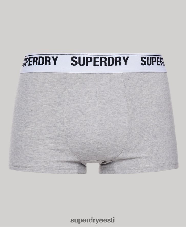 Superdry mehed orgaanilisest puuvillast pakiruumi kolmekordne pakk B2LT41747 Riietus must