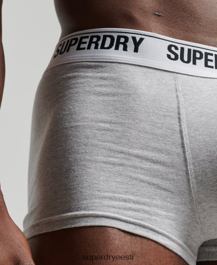 Superdry mehed orgaanilisest puuvillast pakiruumi kolmekordne pakk B2LT41747 Riietus must