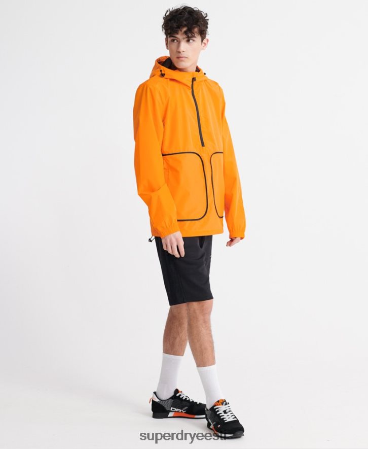 Superdry mehed Packaway cagoule vabaaja jope B2LT44713 Riietus oranž