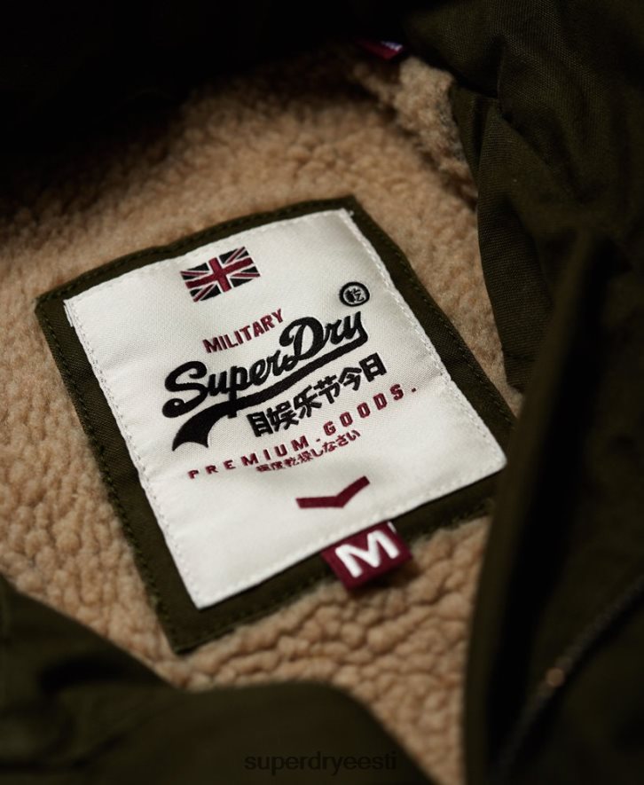 Superdry mehed algaja raske ilmaga välijope B2LT41204 Riietus roheline