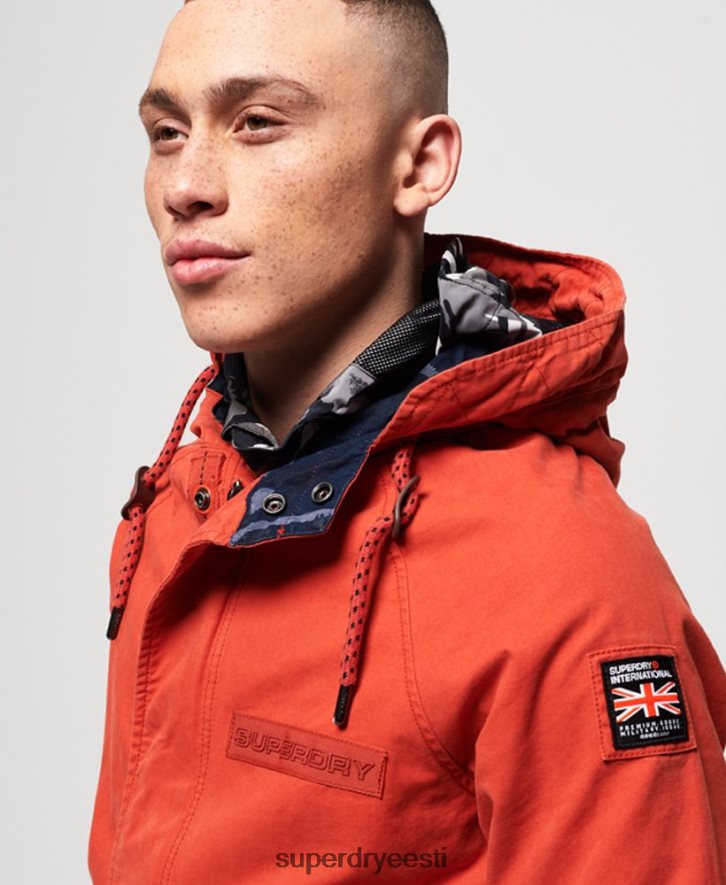 Superdry mehed aviator rookie parka jope B2LT41202 Riietus oranž