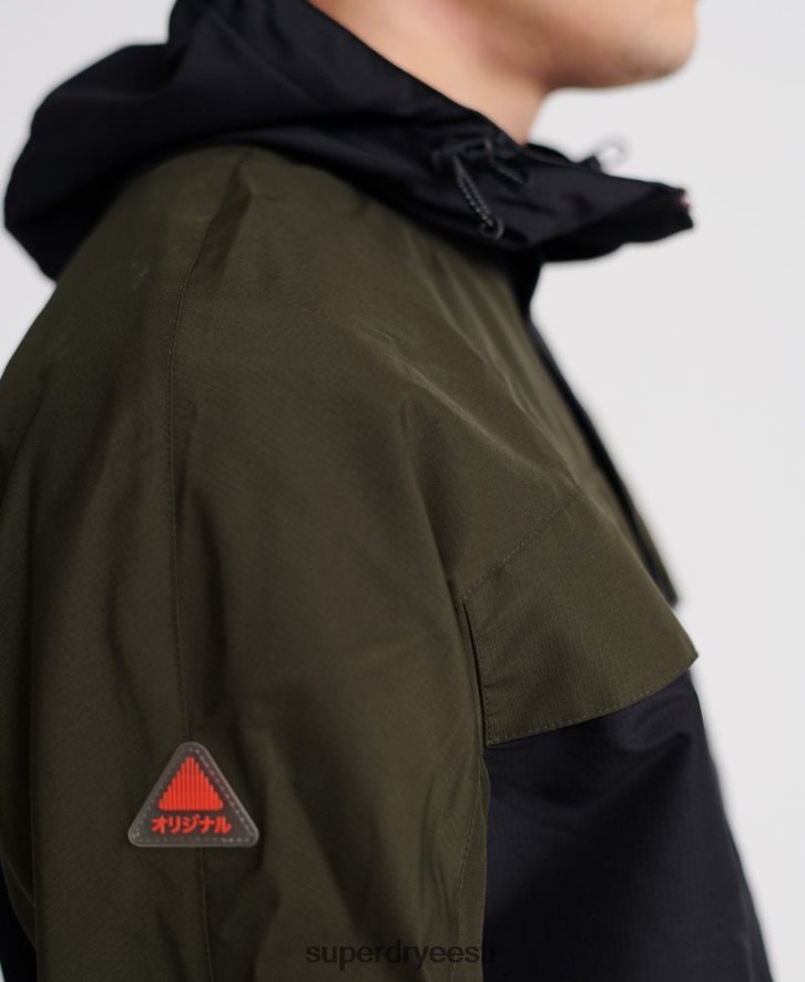 Superdry mehed desert alchemy 5 taskuga jope B2LT41198 Riietus roheline