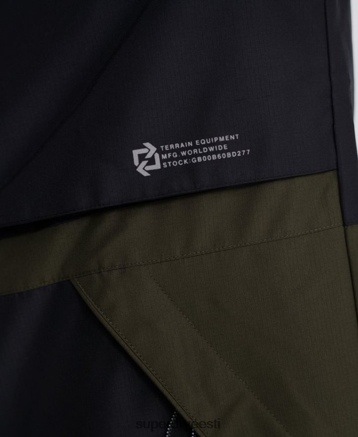 Superdry mehed desert alchemy 5 taskuga jope B2LT41198 Riietus roheline