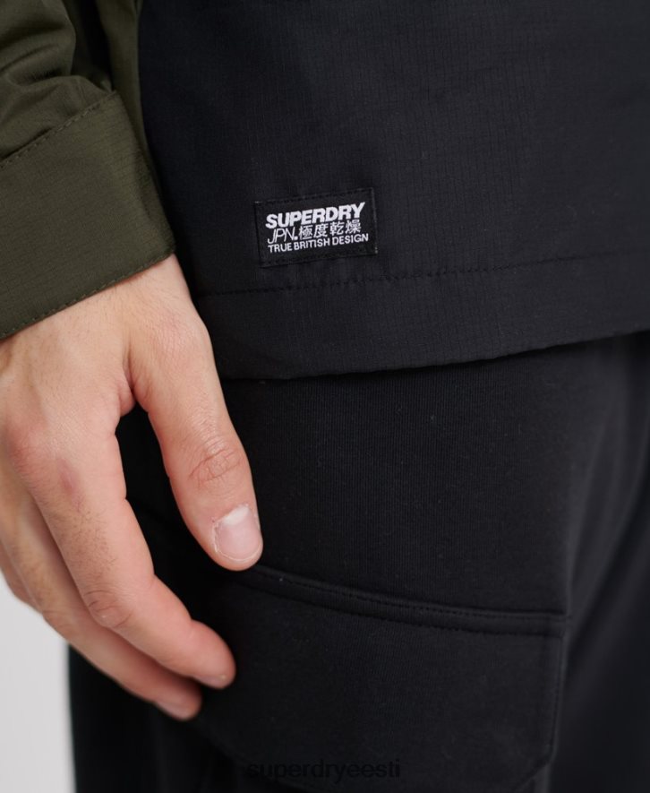 Superdry mehed desert alchemy 5 taskuga jope B2LT41198 Riietus roheline