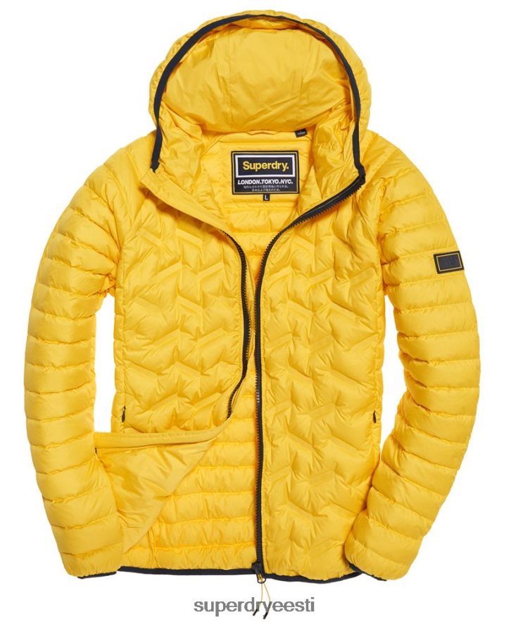 Superdry mehed down radar mix tepitud jope B2LT41183 Riietus kollane