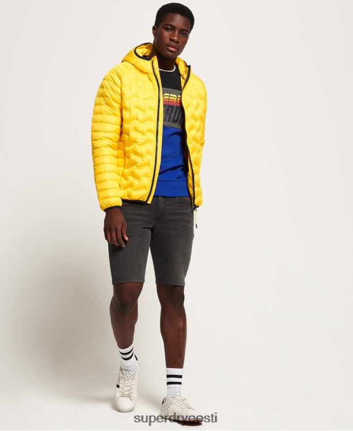 Superdry mehed down radar mix tepitud jope B2LT41183 Riietus kollane
