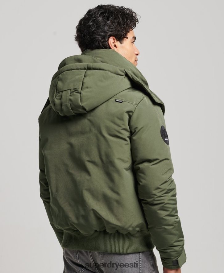 Superdry mehed ekspeditsiooni everest bomber polsterdatud jope B2LT44524 Riietus khaki