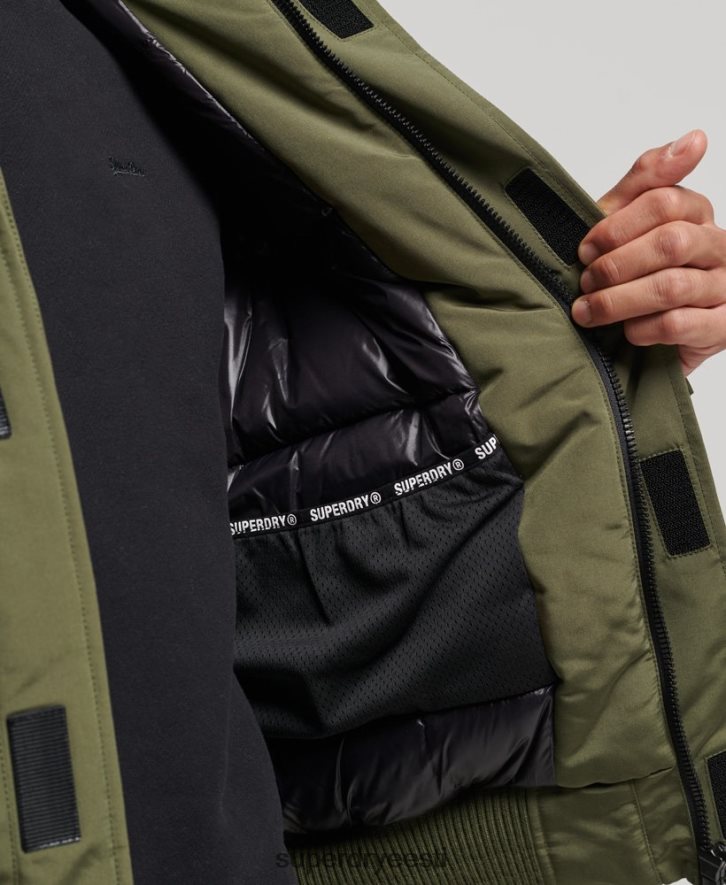Superdry mehed ekspeditsiooni everest bomber polsterdatud jope B2LT44524 Riietus khaki