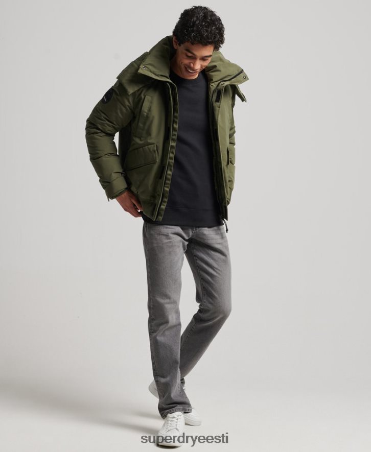 Superdry mehed ekspeditsiooni everest bomber polsterdatud jope B2LT44524 Riietus khaki
