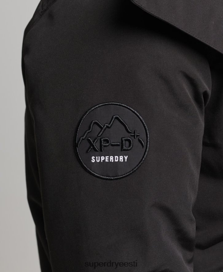 Superdry mehed ekspeditsiooni everest bomber polsterdatud jope B2LT44591 Riietus must