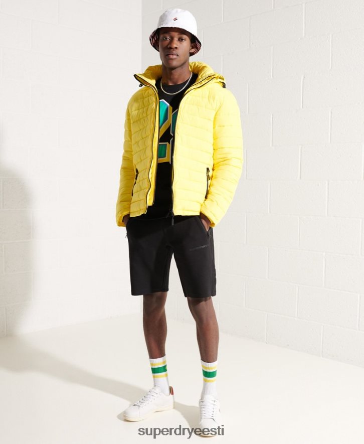 Superdry mehed kapuutsiga fuji jope B2LT41162 Riietus kollane