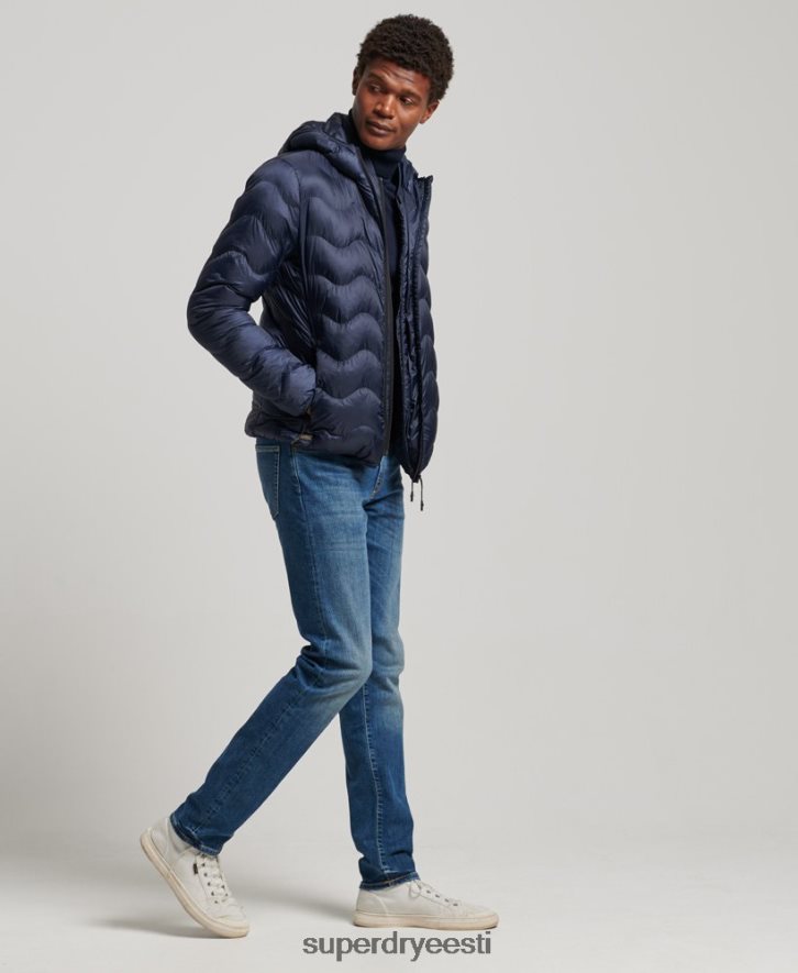 Superdry mehed kapuutsiga keskmise kihiga jakk B2LT44699 Riietus merevägi