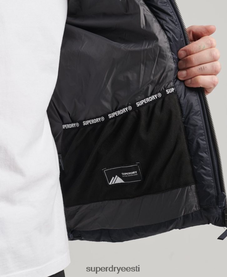 Superdry mehed kapuutsiga klassikaline puhvis jope B2LT41068 Riietus merevägi