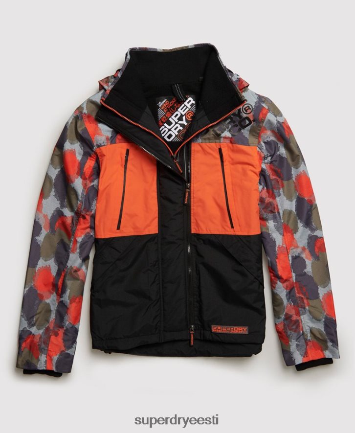 Superdry mehed kapuutsiga polaartrükiga sd-wind ründaja jope B2LT41201 Riietus mitu