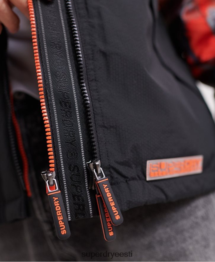 Superdry mehed kapuutsiga polaartrükiga sd-wind ründaja jope B2LT41201 Riietus mitu