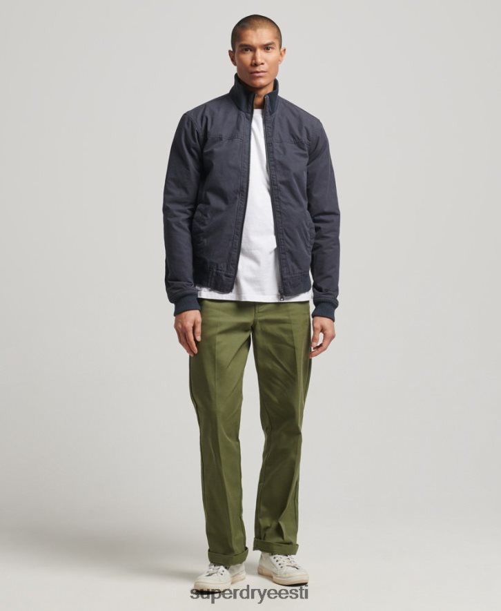 Superdry mehed koo kraega bomber jope B2LT47 Riietus merevägi