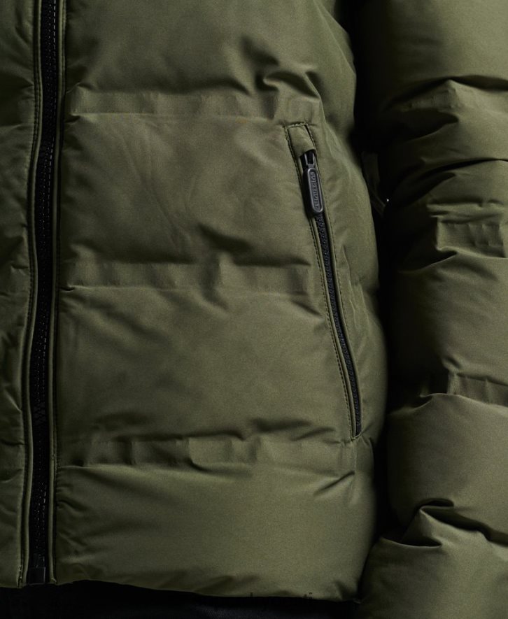 Superdry mehed ülim radari tekk jope B2LT44595 Riietus roheline