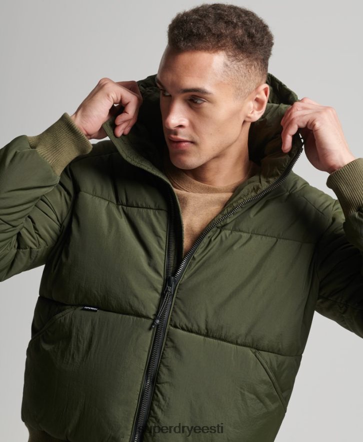 Superdry mehed mägede vabaaja jope B2LT44521 Riietus khaki