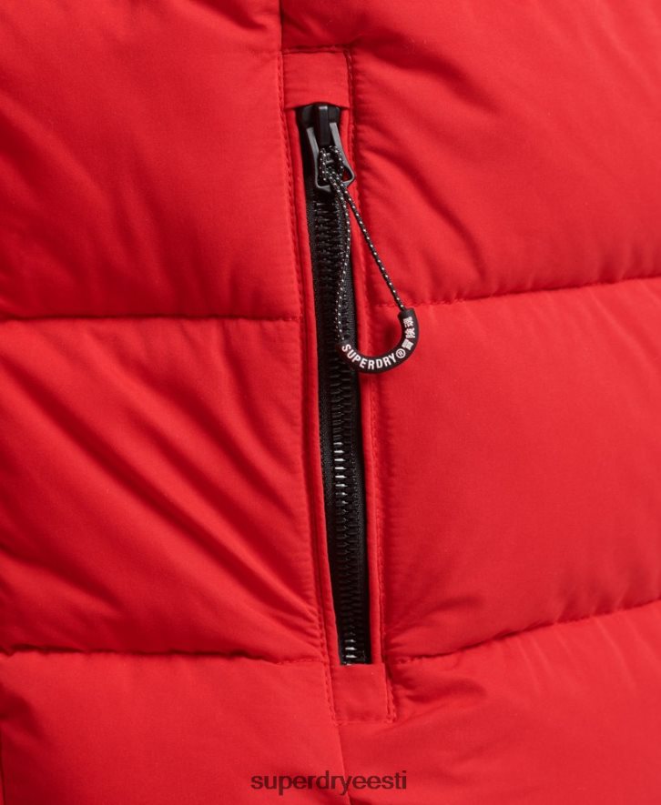 Superdry mehed mikrokiust mägine jope B2LT41115 Riietus punane