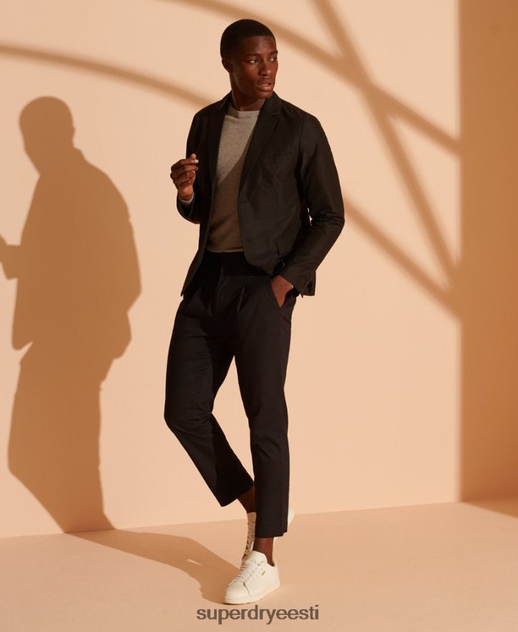 Superdry mehed piiratud väljaandes tehniline bleiser B2LT44736 Riietus must