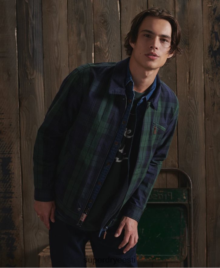 Superdry mehed piiratud väljalaskega kuiv cruiseri jope B2LT44769 Riietus kollane