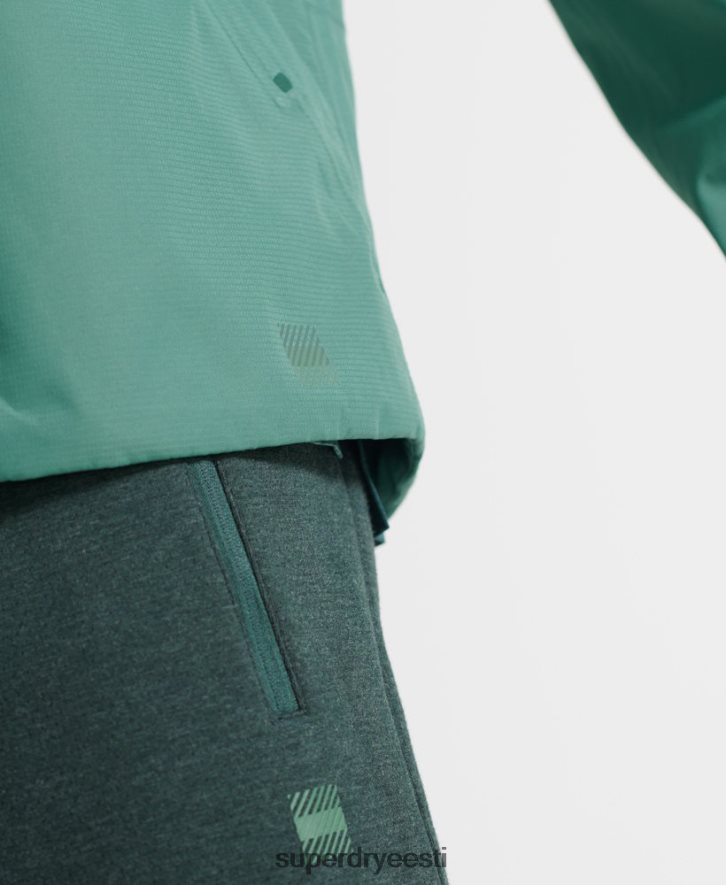 Superdry mehed rongi asümmeetriline veekindel jope B2LT45399 Riietus roheline