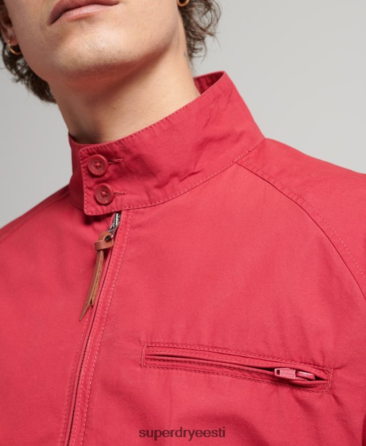 Superdry mehed vintage kollegiaalne harringtoni jope B2LT44466 Riietus punane