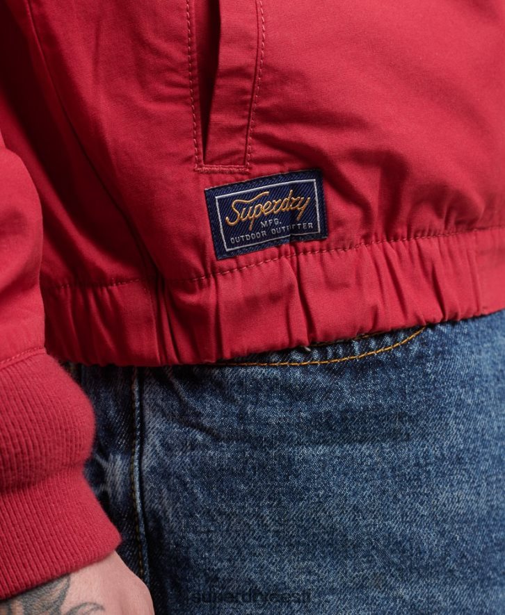 Superdry mehed vintage kollegiaalne harringtoni jope B2LT44466 Riietus punane