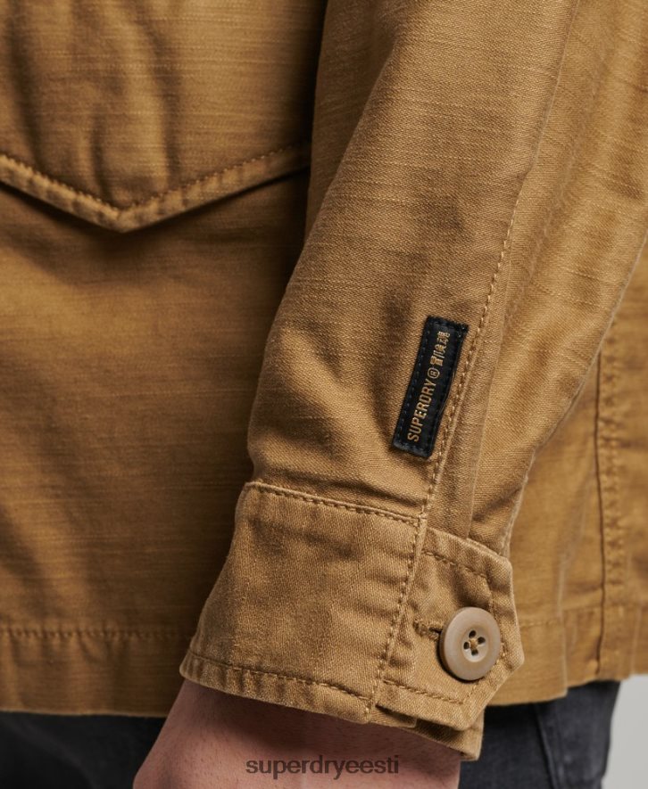 Superdry mehed vintage m65 sõjaväe jope B2LT4955 Riietus tan