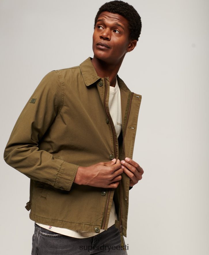 Superdry mehed vintage tekijope B2LT426 Riietus khaki