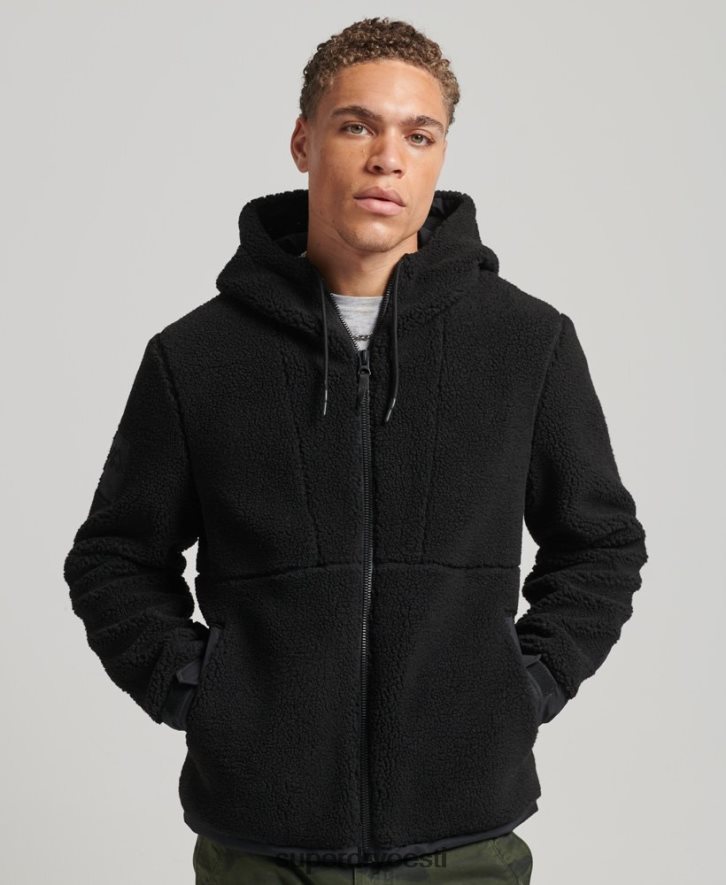 Superdry mehed xpd hübriid borg jope B2LT45002 Riietus must