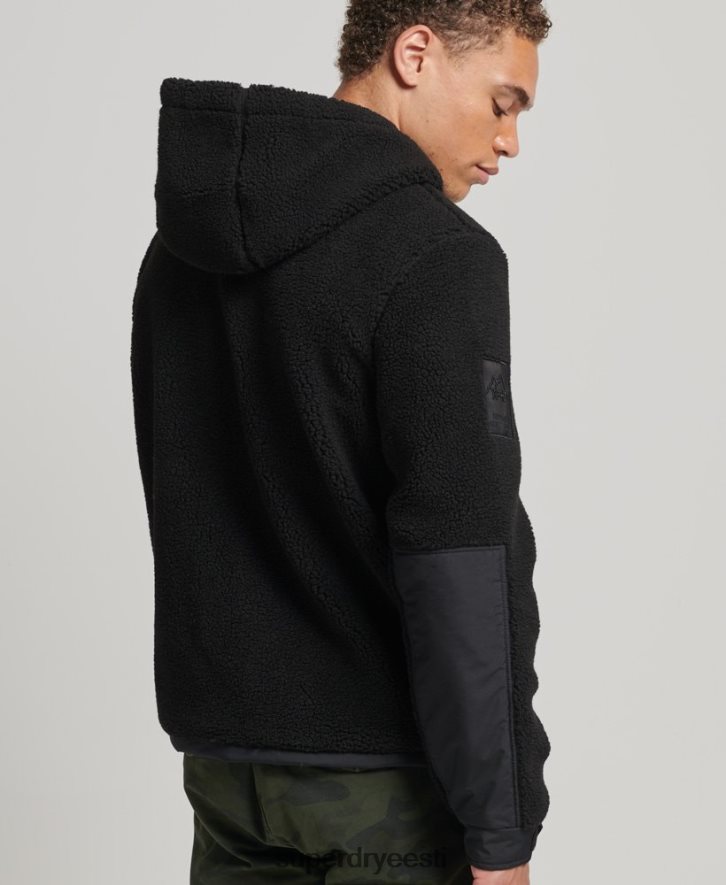 Superdry mehed xpd hübriid borg jope B2LT45002 Riietus must