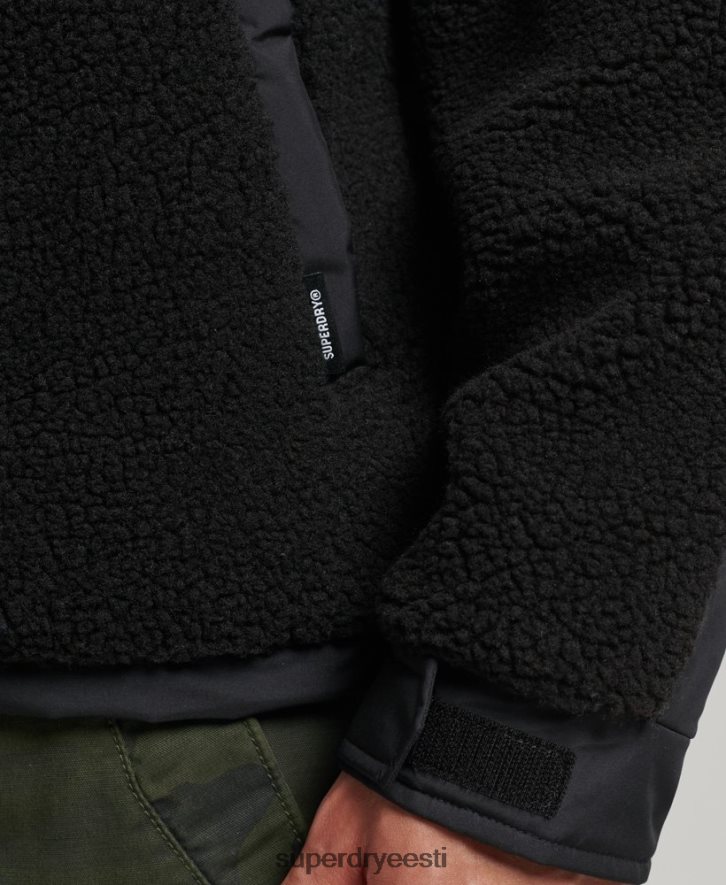 Superdry mehed xpd hübriid borg jope B2LT45002 Riietus must