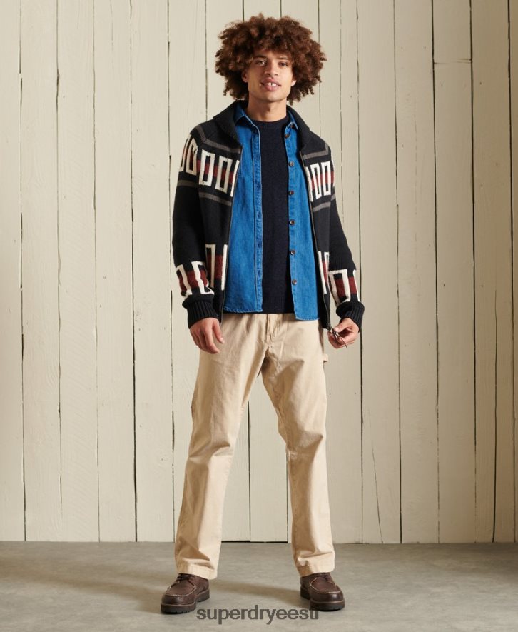 Superdry mehed harlo meeskonna hüppaja B2LT45298 Riietus merevägi