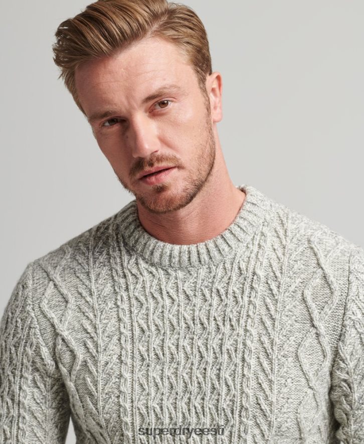 Superdry mehed jacob kaabli meeskonna hüppaja B2LT45250 Riietus hall