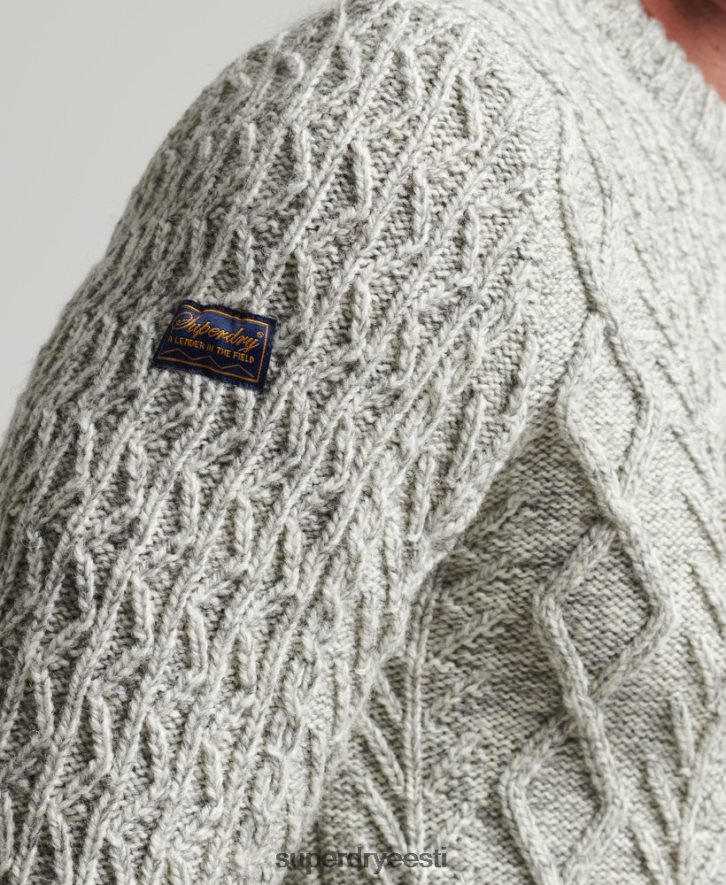 Superdry mehed jacob kaabli meeskonna hüppaja B2LT45250 Riietus hall