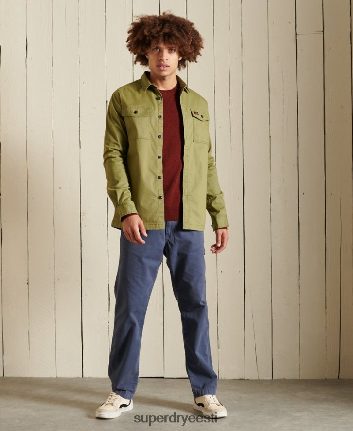 Superdry mehed lambavillane kerge meeskonnaga hüppaja B2LT45282 Riietus punane