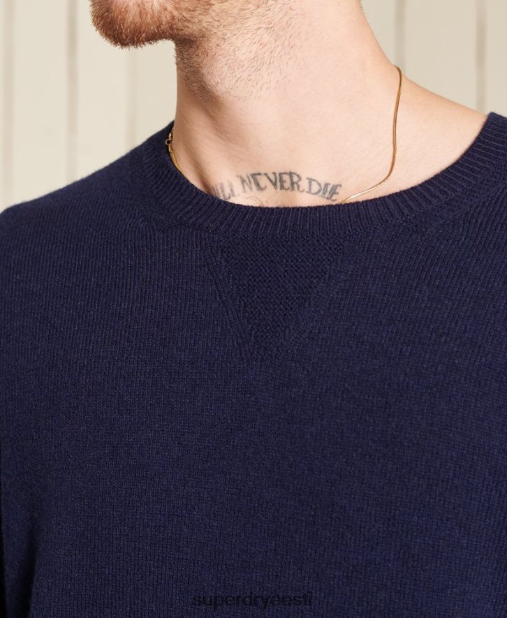 Superdry mehed lambavillane kerge meeskonnaga hüppaja B2LT45286 Riietus merevägi