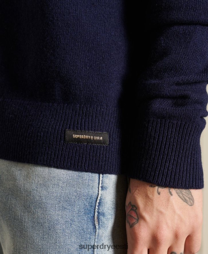 Superdry mehed lambavillane kerge meeskonnaga hüppaja B2LT45286 Riietus merevägi