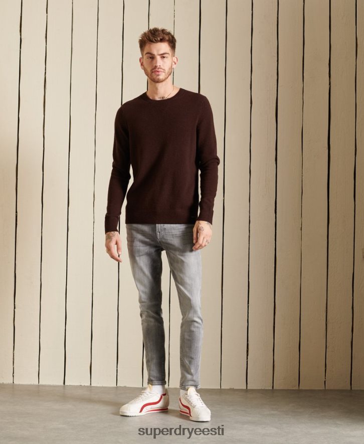 Superdry mehed lambavillane kerge meeskonnaga hüppaja B2LT45292 Riietus pruun