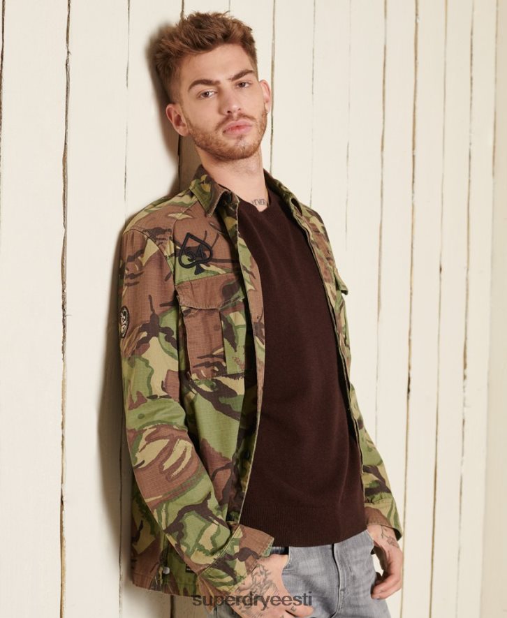 Superdry mehed lambavillane kerge meeskonnaga hüppaja B2LT45292 Riietus pruun