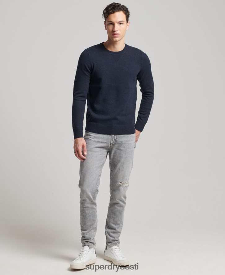 Superdry mehed lambavillast meeskonna hüppaja B2LT45279 Riietus merevägi