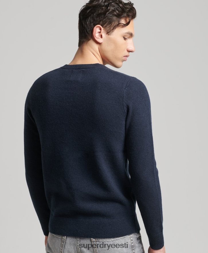 Superdry mehed lambavillast meeskonna hüppaja B2LT45279 Riietus merevägi