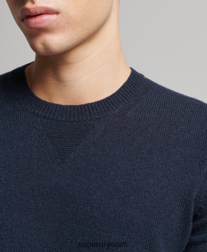 Superdry mehed lambavillast meeskonna hüppaja B2LT45279 Riietus merevägi