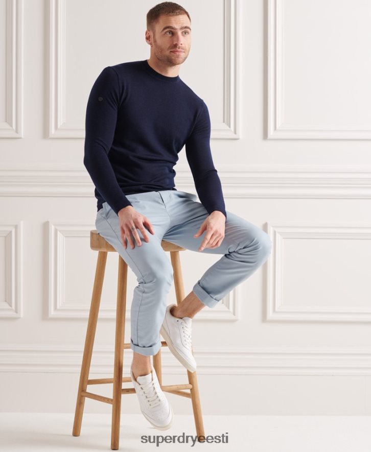 Superdry mehed meriino kergekaalu hüppaja B2LT45342 Riietus merevägi