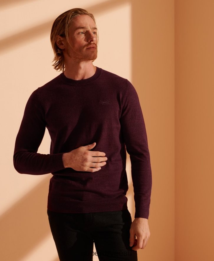 Superdry mehed oranži etiketiga meeskonna hüppaja B2LT41351 Riietus punane