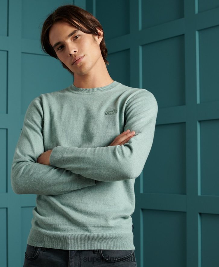 Superdry mehed oranži etiketiga meeskonna hüppaja B2LT41357 Riietus sinine