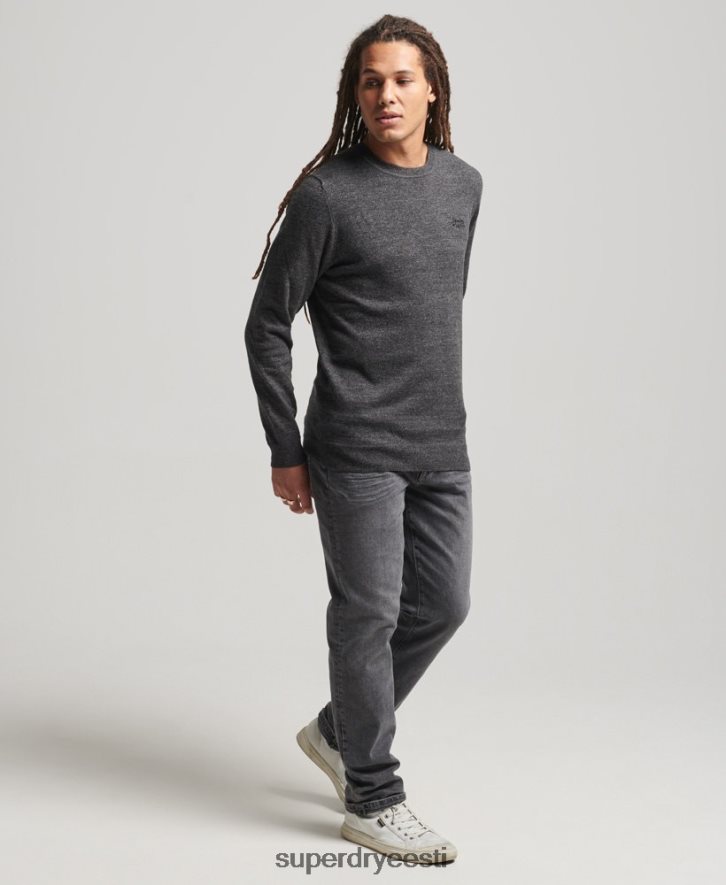 Superdry mehed oranži etiketiga meeskonna hüppaja B2LT45335 Riietus hall